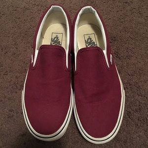 Maroon vans